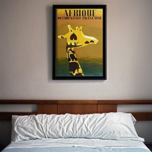 Weinleseplakat für das Wohnzimmer Afrique