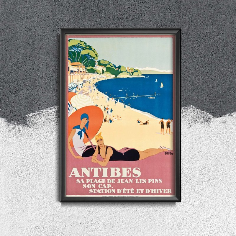 Poster an der Wand Südfrankreich