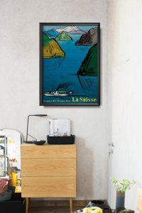 Plakat für den Frieden Schweiz Berg