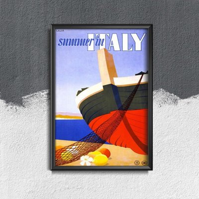 Retro-Poster Sommer in Italien
