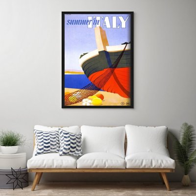 Retro-Poster Sommer in Italien