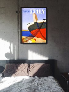 Retro-Poster Sommer in Italien