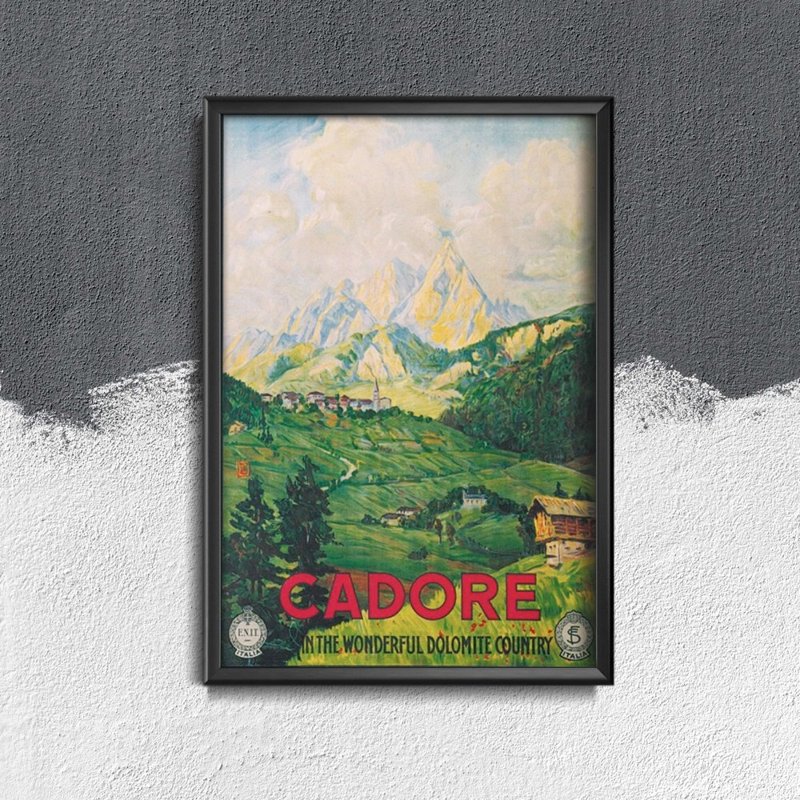 Retro-Poster Italien Cadore