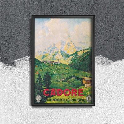 Retro-Poster Italien Cadore