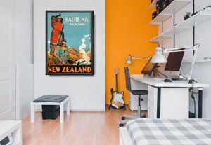 Weinleseplakat Neuseeland