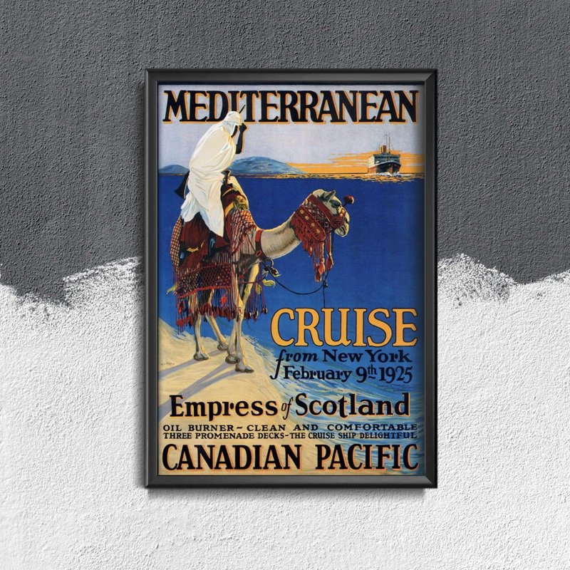 Retro-Poster Mittelmeer in New York