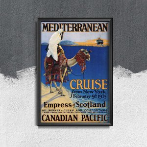 Retro-Poster Mittelmeer in New York