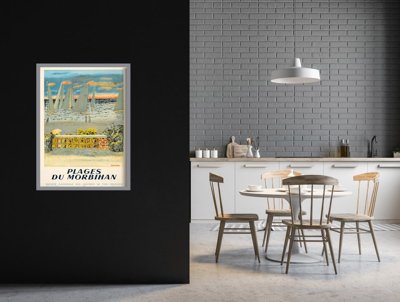 Plakat-Weinlese Plages du Morbihan, Frankreich