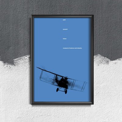 Poster im Retro-Stil Französisch Air Museum Air Show