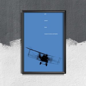 Poster im Retro-Stil Französisch Air Museum Air Show