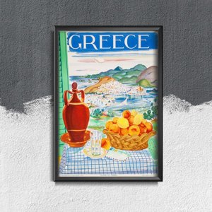 Poster an der Wand Griechenland