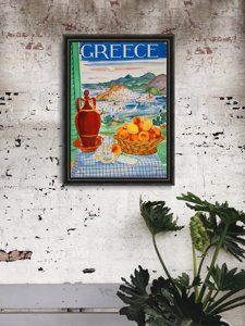 Poster an der Wand Griechenland