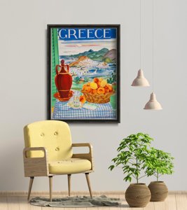 Poster an der Wand Griechenland