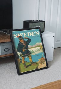 Retro-Poster Lappland Schweden