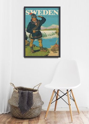 Retro-Poster Lappland Schweden