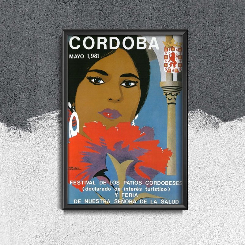 Poster im Retro-Stil Cordoba