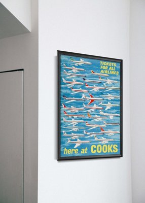 Poster im Retro-Stil Hier Cooks Airlines