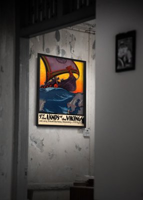 Poster an der Wand Schweden Thor Viking Skandinavien