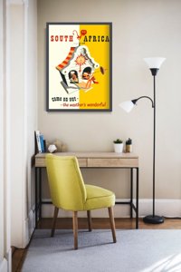 Retro-Poster Südafrika Beenden