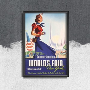 Plakat-Weinlese Weltausstellung in New York City