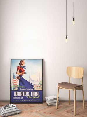 Plakat-Weinlese Weltausstellung in New York City