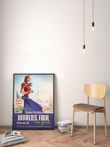 Plakat-Weinlese Weltausstellung in New York City