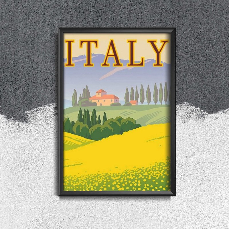 Poster im Retro-Stil Italien