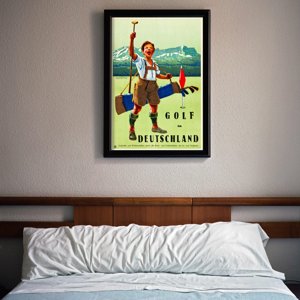 Weinleseplakat für das Wohnzimmer Deutschland Golf