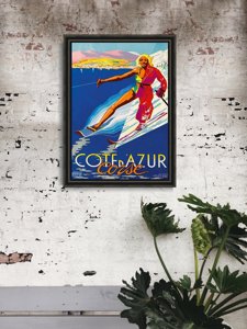 Poster im Retro-Stil Südkorsika