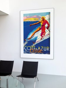 Poster im Retro-Stil Südkorsika