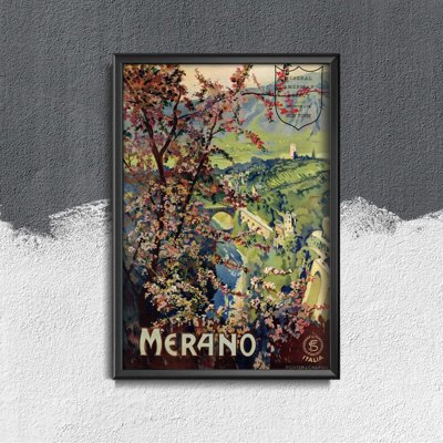 Poster an der Wand Meran Italien