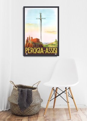 Plakat für den Frieden Perugia Assisi Italien