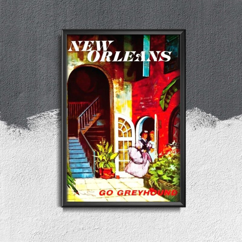 Retro-Poster New Orleans