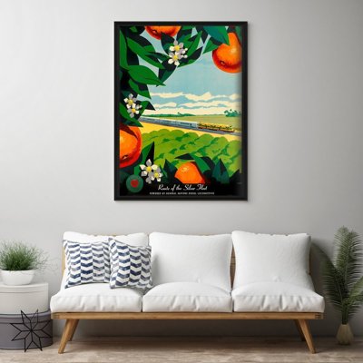 Poster im Retro-Stil Die Route der Silberflotte