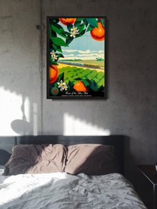 Poster im Retro-Stil Die Route der Silberflotte
