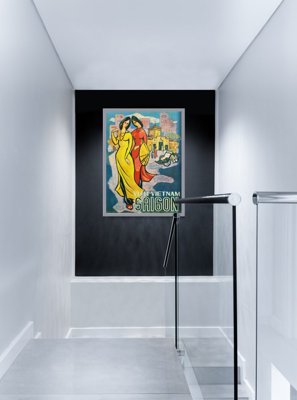 Poster Retro-Wohnzimmer Besuchen Vietnam Sagon