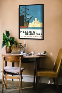 Poster im Retro-Stil Helsinki