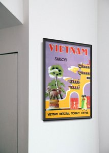 Poster an der Wand Vietnam Saigon Nationalen turist