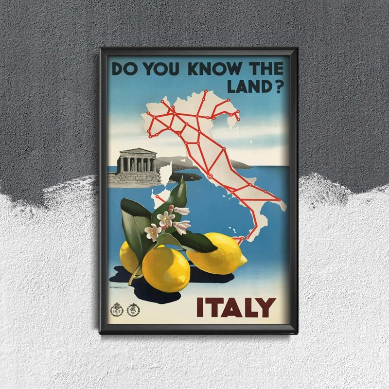 Plakat für den Frieden Wissen Sie, das Land von Italien?