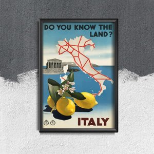 Plakat für den Frieden Wissen Sie, das Land von Italien?