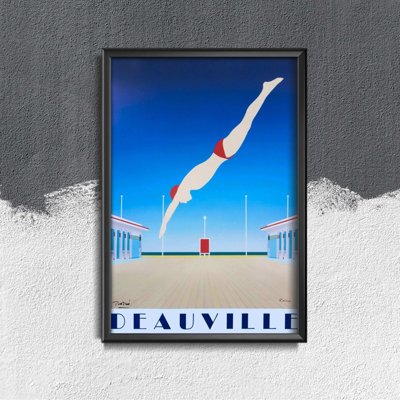 Retro-Poster Deauville sind Frankreich