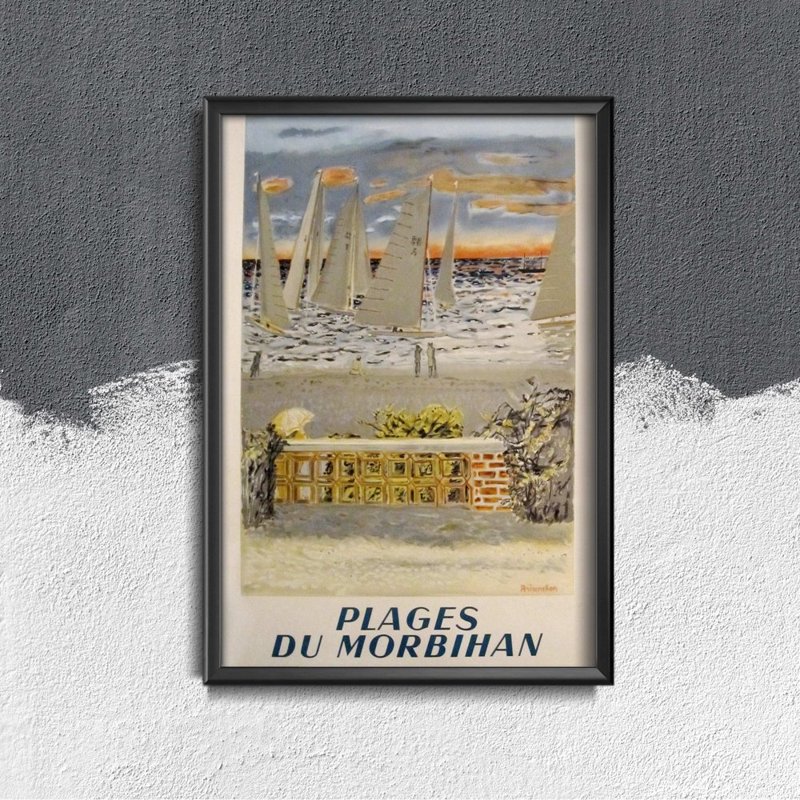 Poster an der Wand Strände Morbihan in Frankreich