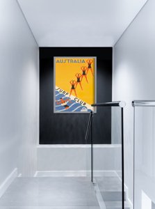 Poster Retro-Wohnzimmer Australien Surf Club