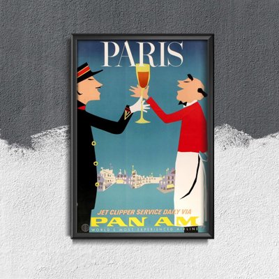 Poster an der Wand Paris Französisch Air