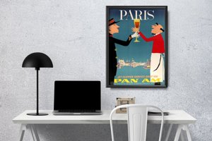 Poster an der Wand Paris Französisch Air