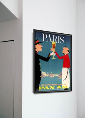 Poster an der Wand Paris Französisch Air
