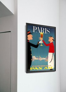 Poster an der Wand Paris Französisch Air
