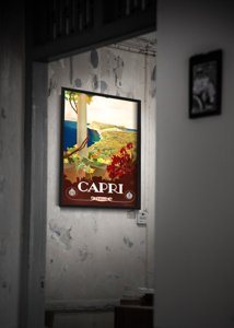 Plakat für den Frieden Capri Italien