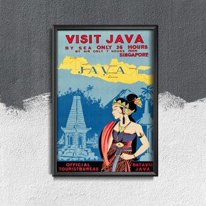 Retro-Poster Java Indonesien