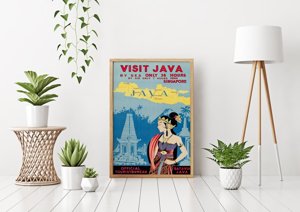 Retro-Poster Java Indonesien